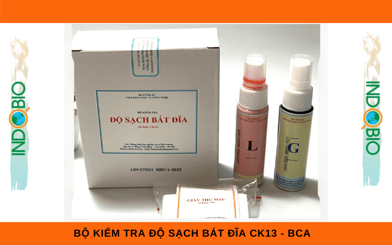 BỘ TEST KIT KIỂM TRA ĐỘ SẠCH BÁT ĐĨA CK13 - BỘ CÔNG AN